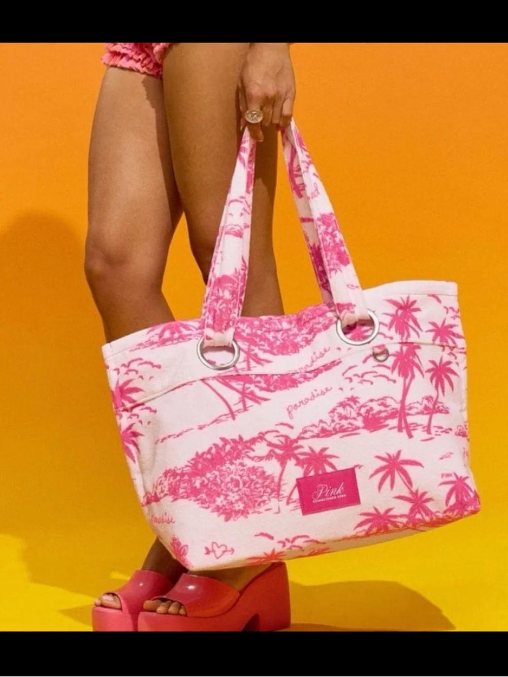 PINK Victoria's Secret Flat Bottom Tote and Beach Towel